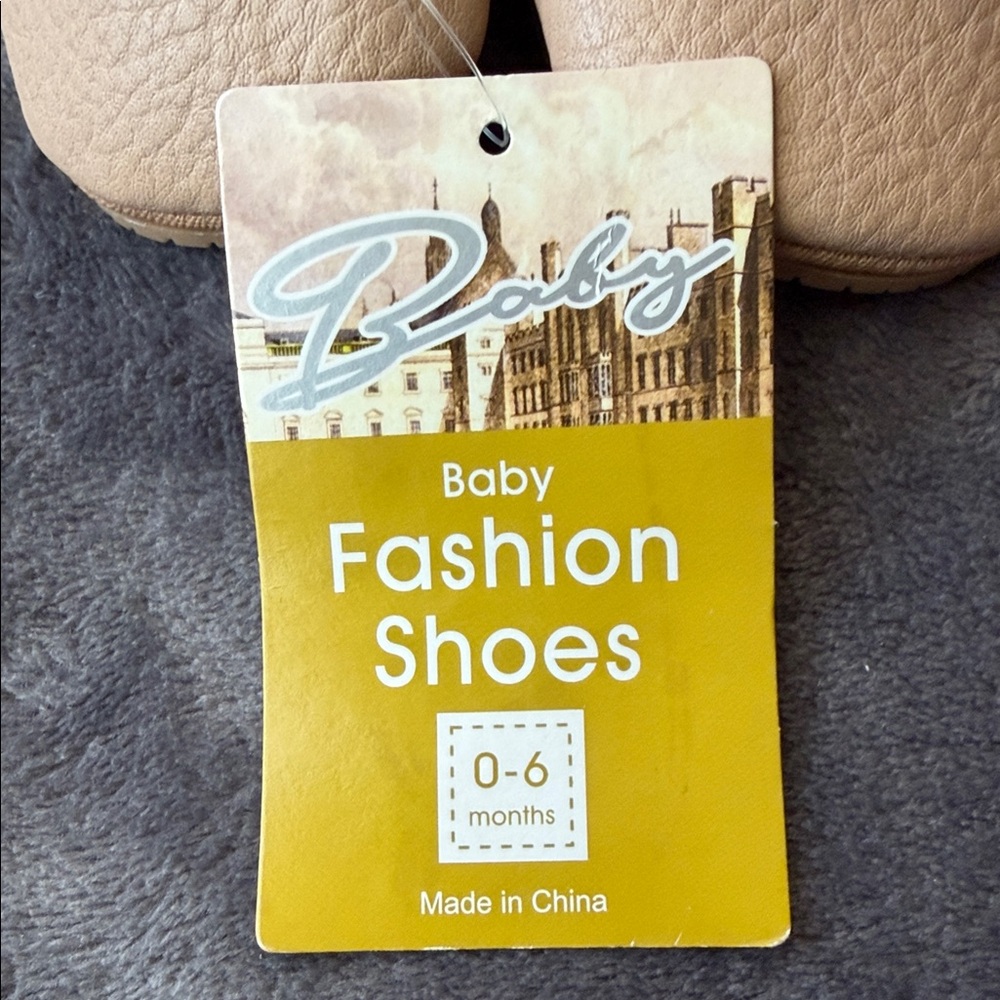 Baby Tan Leather Shoes - Picture 2 of 4